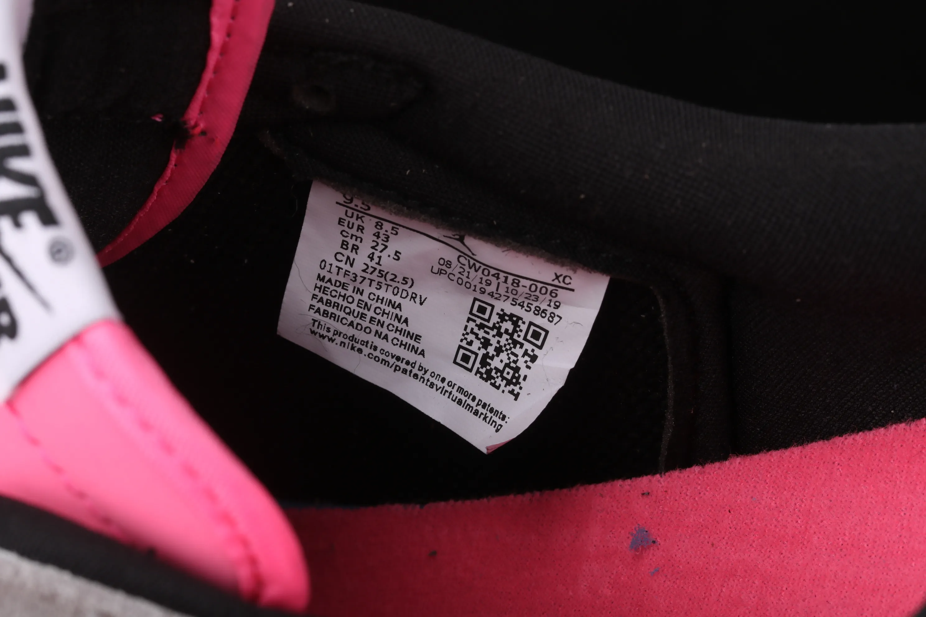 All categories Air Jordan Jordan series basketball shoes Air Jordan 1 Low Air Jordan 1 Low Brand AJ1 Joe 1 low-top cultural and leisure sports sneakers CW0418-006